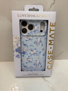 LoveShackFancy Light Blue Floral iPhone Case